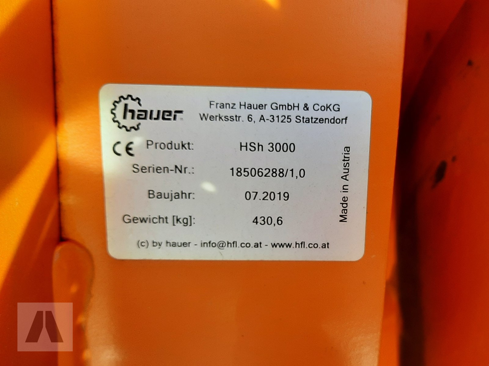 Schneeräumschild del tipo Hauer HSH 3000, Gebrauchtmaschine In Antdorf (Immagine 8)