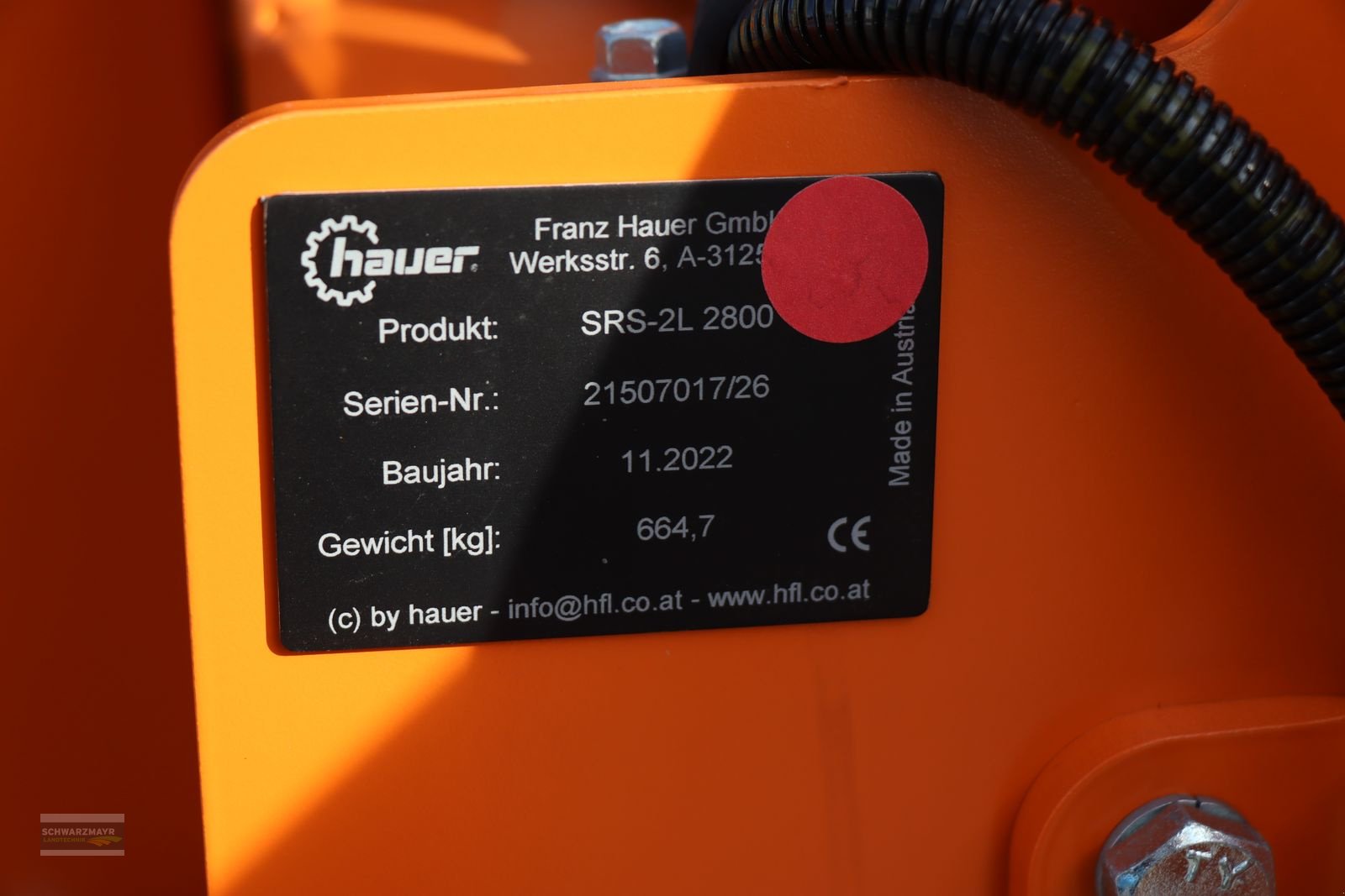 Schneeräumschild typu Hauer SRS-2 L 2800, Neumaschine v Gampern (Obrázek 17)