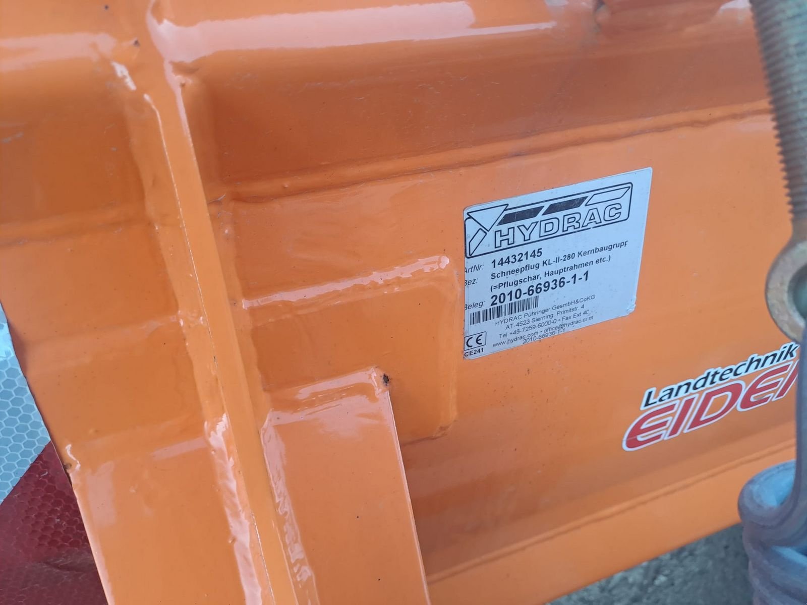 Schneeräumschild typu Hydrac Schneepflug KL 2 280, Gebrauchtmaschine v Burgkirchen (Obrázek 6)