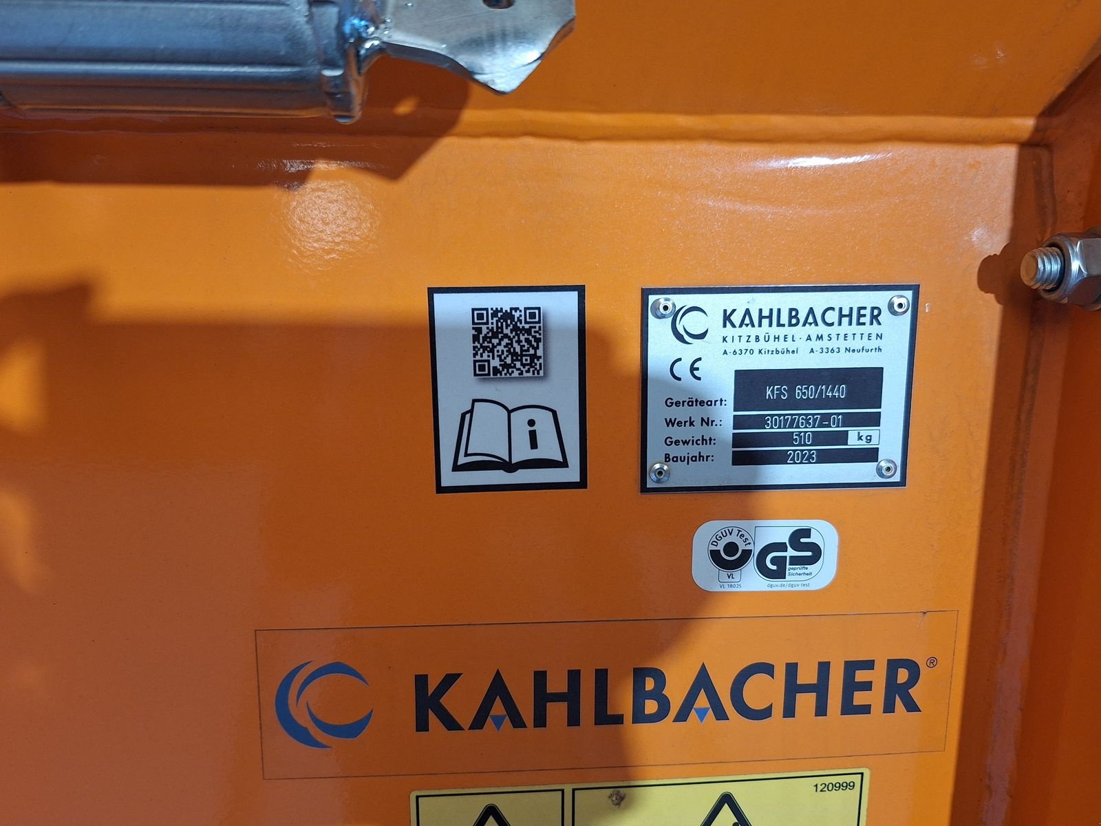 Schneeräumschild typu Kahlbacher Frässchleuder KFS 650/1440, Neumaschine v Bergheim (Obrázek 8)