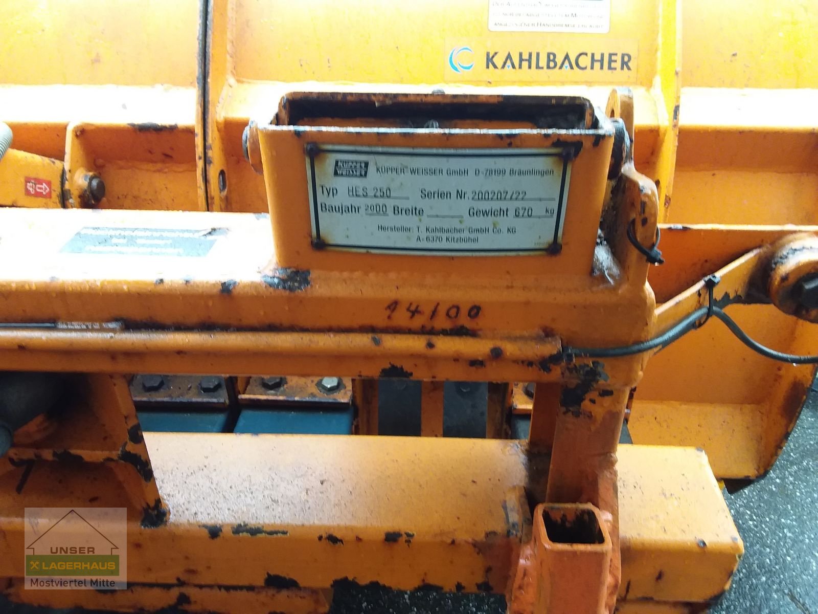 Schneeräumschild des Typs Kahlbacher HES 2500, Gebrauchtmaschine in Bergland (Bild 5)