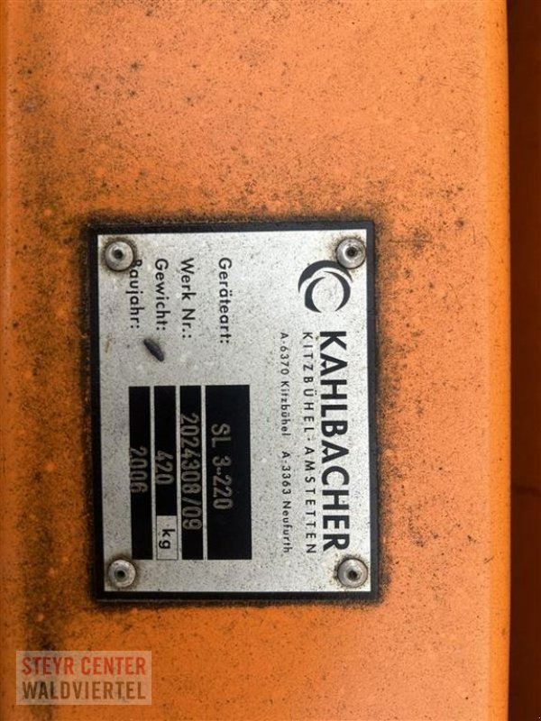 Schneeräumschild van het type Kahlbacher Schneepflug SL3-220, Gebrauchtmaschine in Gmünd (Foto 3)