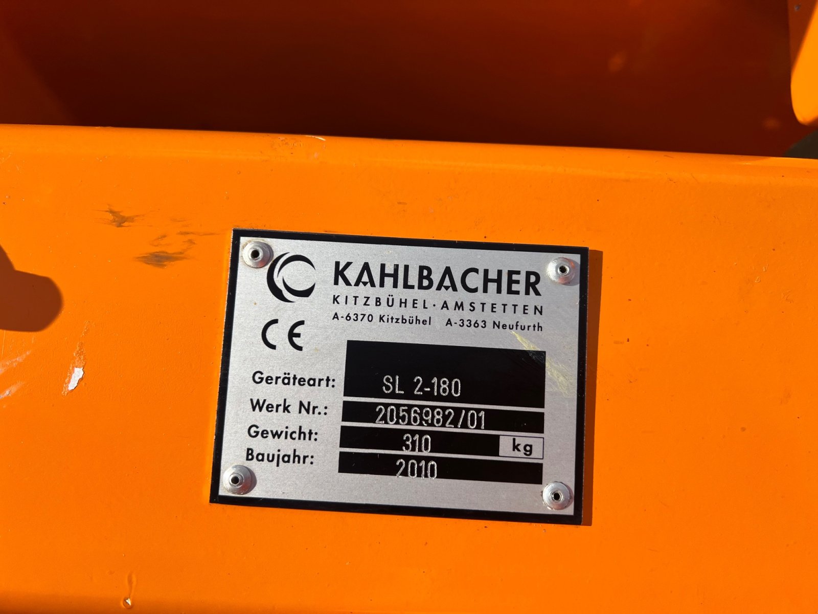 Schneeräumschild des Typs Kahlbacher SL, Gebrauchtmaschine in Königsmoos (Bild 3)