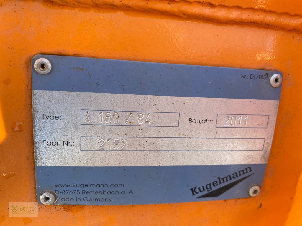 Schneeräumschild des Typs Kugelmann A 160 / 84, Gebrauchtmaschine in Erbendorf (Bild 3)