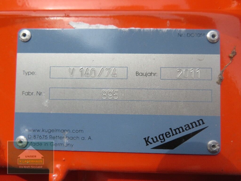 Schneeräumschild tip Kugelmann A140/74, Gebrauchtmaschine in Hofkirchen (Poză 10)