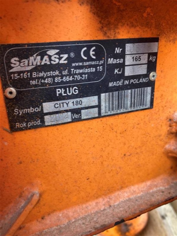 Schneeräumschild des Typs SaMASZ City 180, Gebrauchtmaschine in Tinglev (Bild 4)