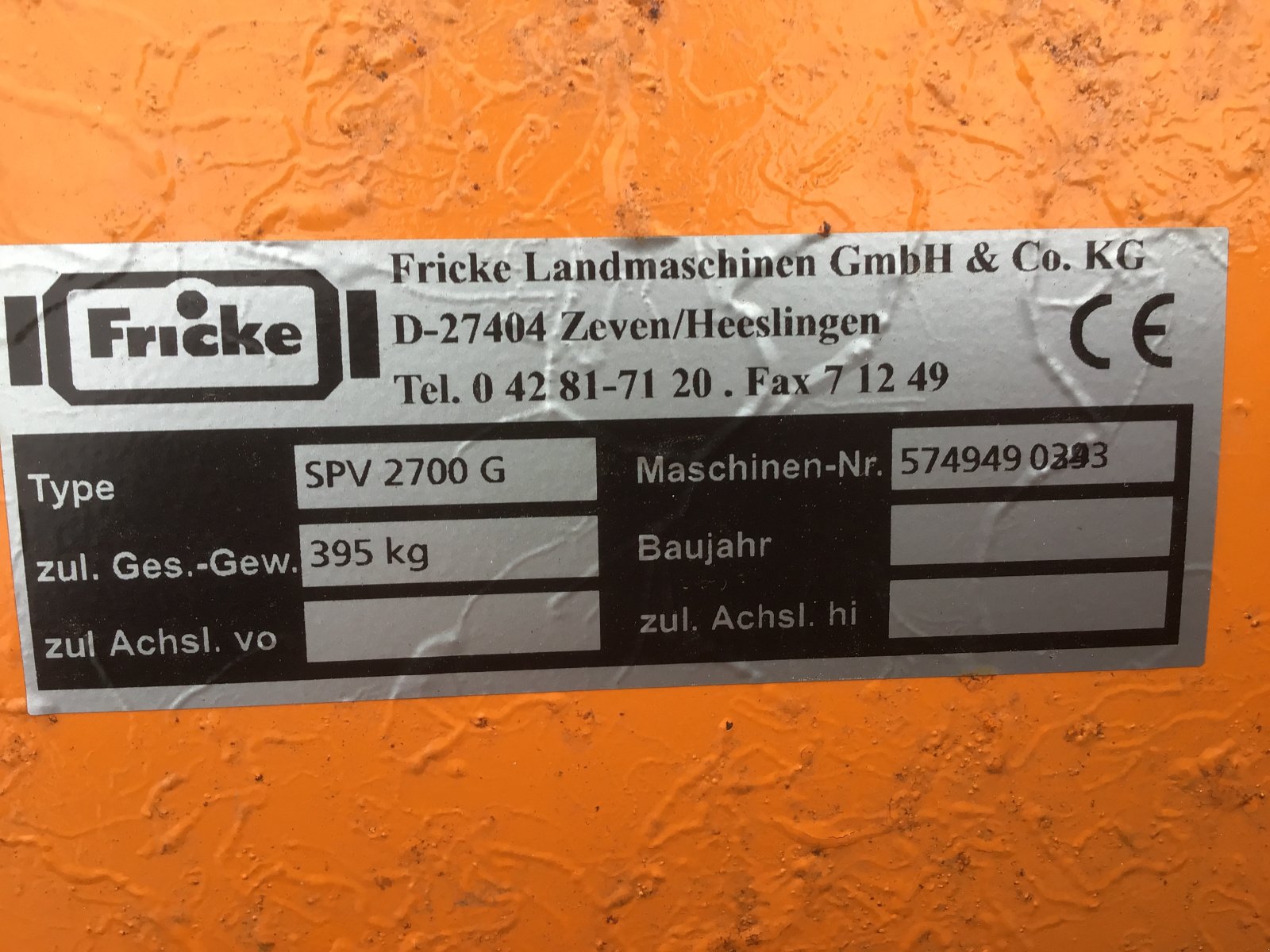 Schneeräumschild des Typs Saphir SPV 2700 G, Gebrauchtmaschine in Hagenbüchach (Bild 4)