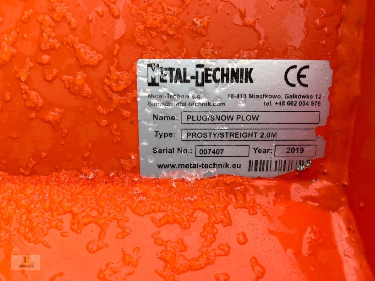 Schneeräumschild typu Sonstige Metal-Technik Scheeschild 2 m, Gebrauchtmaschine v Neuhof - Dorfborn (Obrázek 6)