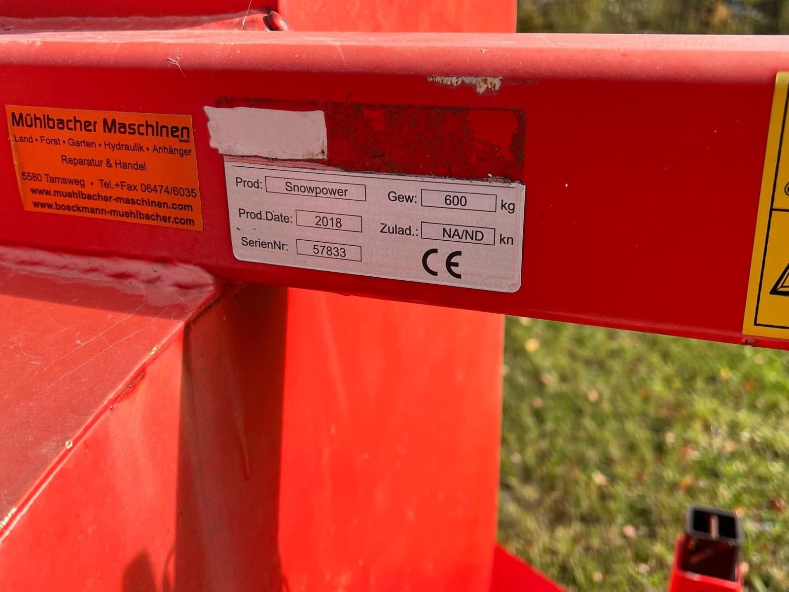 Schneeräumschild typu Sonstige Traktor Schneefräse Snowpower 230cm, gebraucht, Gebrauchtmaschine v Tamsweg (Obrázek 4)