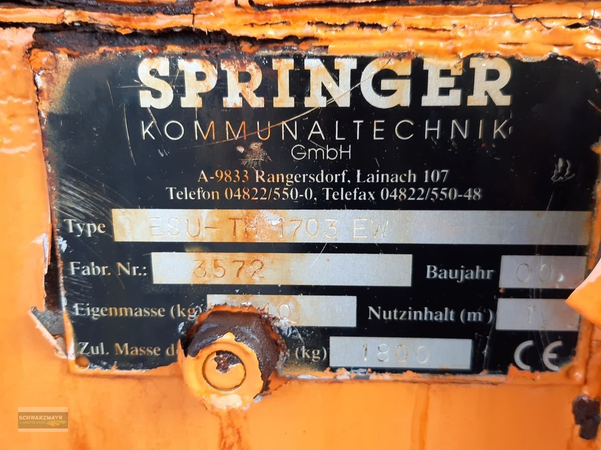 Schneeräumschild a típus Springer Streuer FSU TH1703, Gebrauchtmaschine ekkor: Gampern (Kép 15)