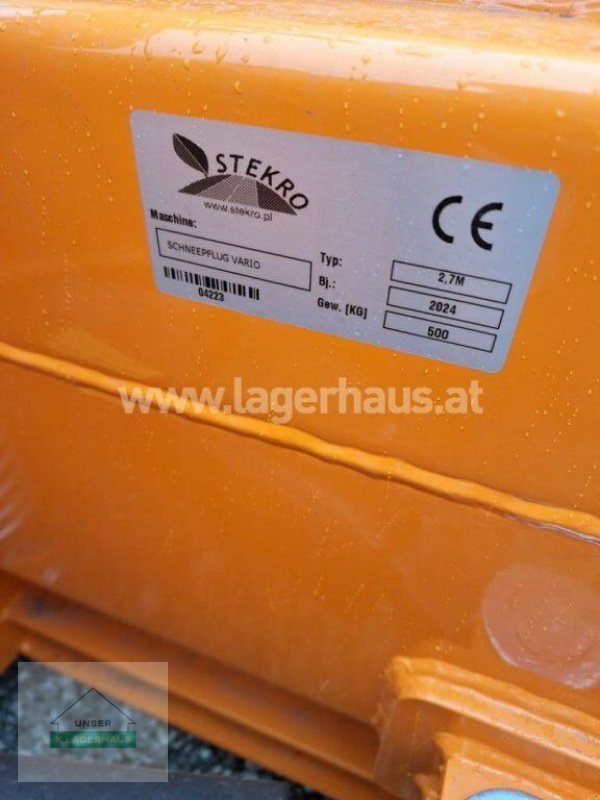 Schneeräumschild типа Stekro Schneepflug 2.70 Vario TUZ II, Gebrauchtmaschine в Schlitters (Фотография 2)