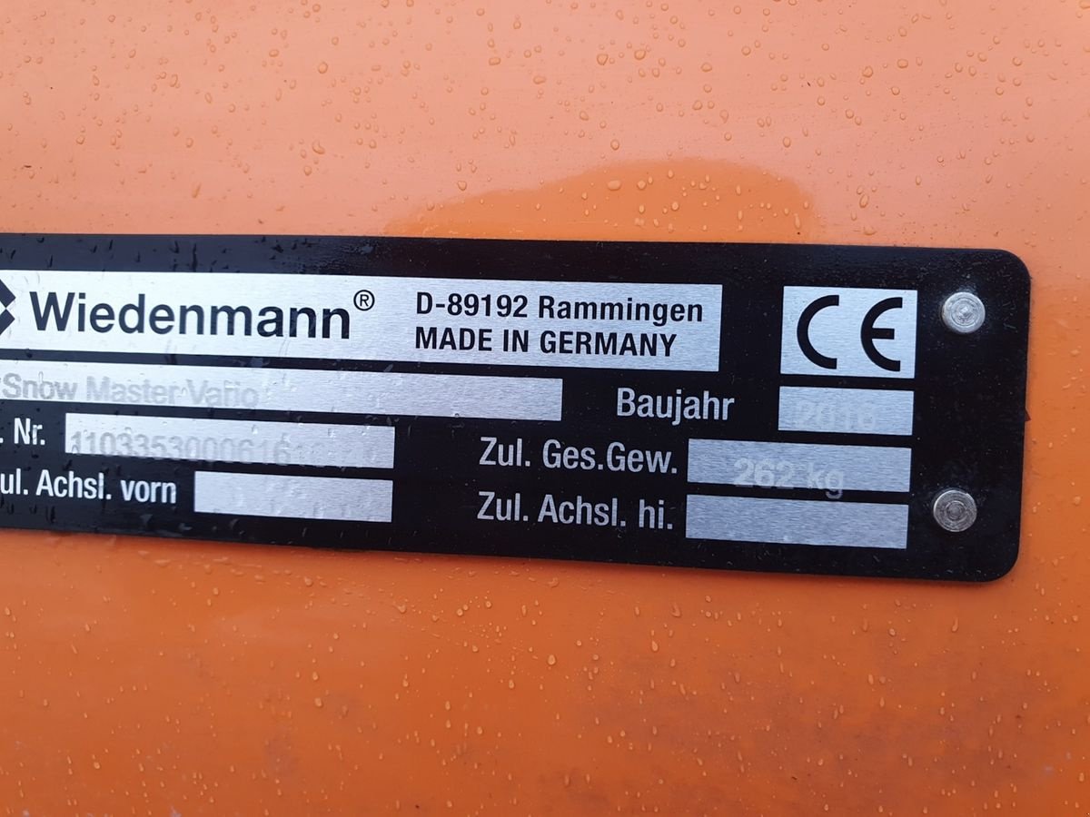 Schneeräumschild des Typs Wiedenmann VARIO SCHNEESCHILD Kubota Iseki Holder John Deer, Vorführmaschine in Aigen-Schlägl (Bild 5)