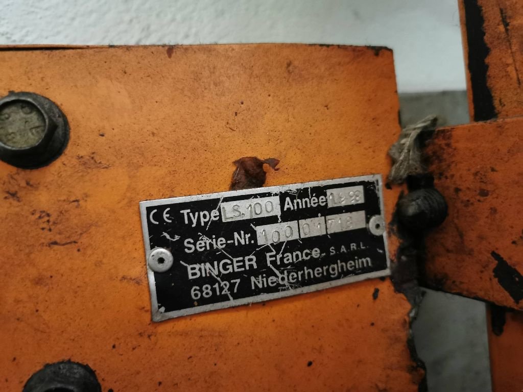 Schneidgerät of the type Binger LS 100, Gebrauchtmaschine in ST MARTIN EN HAUT (Picture 2)