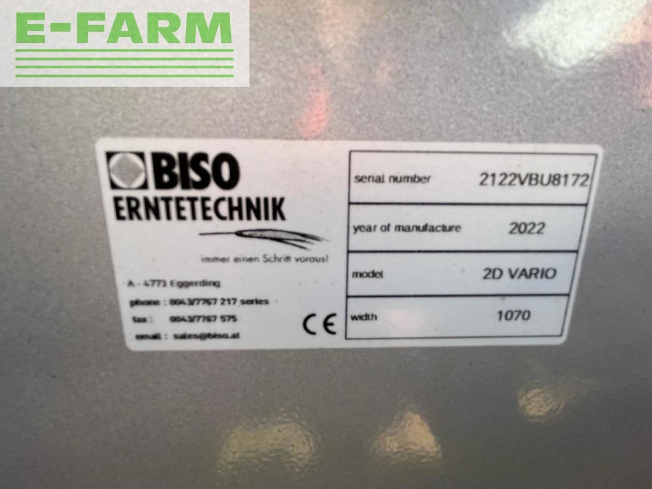 Schneidwerk typu Biso BISO 2D Vario 1070, Gebrauchtmaschine w Hamburg (Zdjęcie 6)