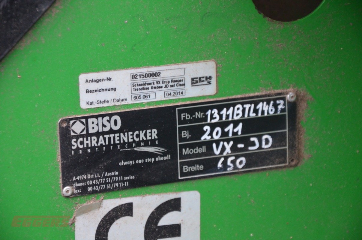 Schneidwerk des Typs Biso Schneidwerk VX 650, Gebrauchtmaschine in Suhlendorf (Bild 2)