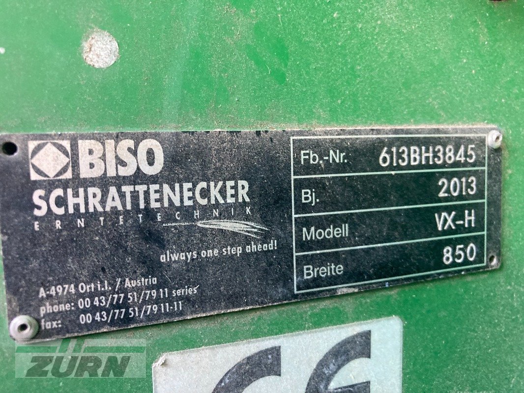 Schneidwerk typu Biso VX-H 850, Gebrauchtmaschine w Kanzach (Zdjęcie 7)