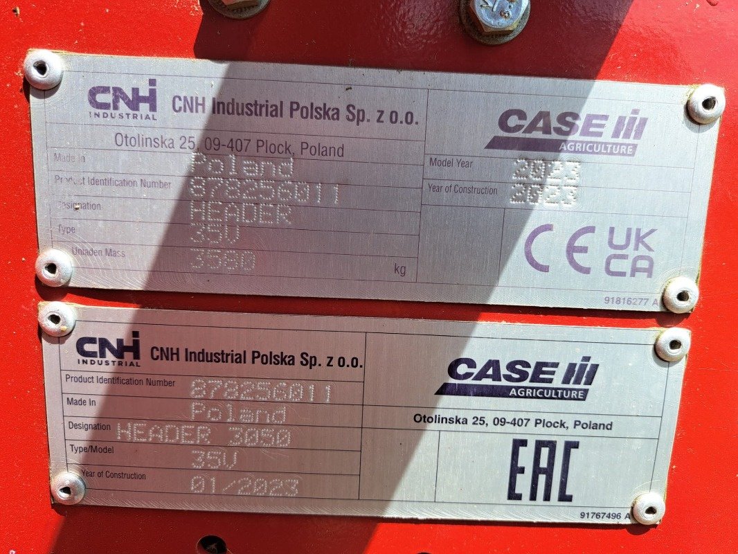 Schneidwerk des Typs Case IH 3050 HD 10,67m, Neumaschine in Gülzow-Prüzen OT Mühlengeez (Bild 5)