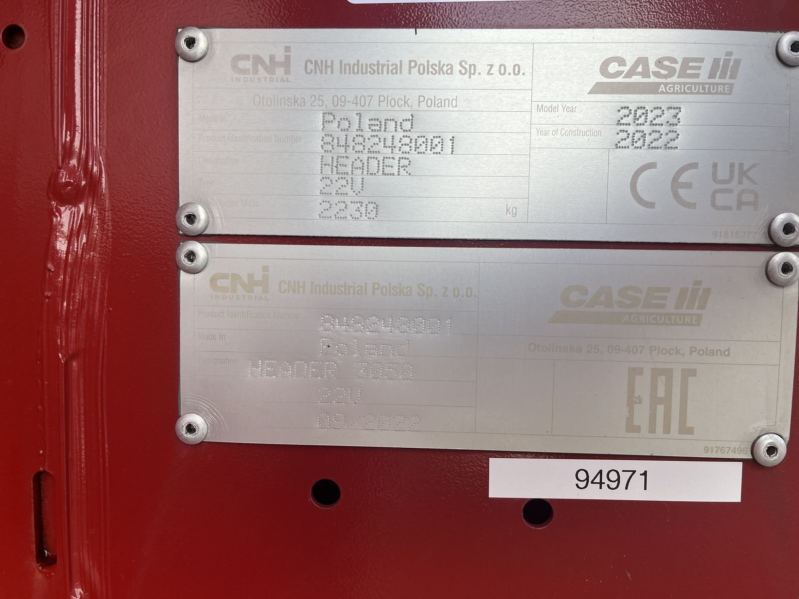 Schneidwerk van het type Case IH 3050 STD 6,70, Vorführmaschine in Harmannsdorf (Foto 4)