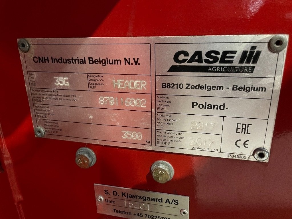 Schneidwerk типа Case IH 35 fod varicut 3050 bord med vogn, Gebrauchtmaschine в Vrå, Frejlev, Hornslet & Ringsted (Фотография 5)