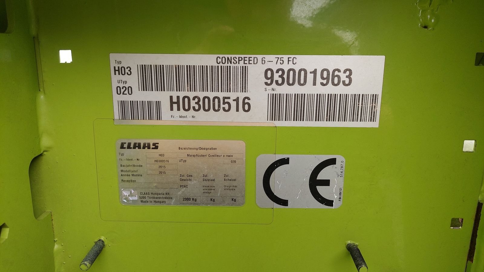 Schneidwerk des Typs CLAAS Conspeed 6-75 Hybridwalzen, Gebrauchtmaschine in Grund (Bild 7)