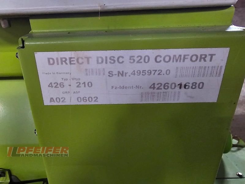 Schneidwerk del tipo CLAAS DirectDisc 520, Gebrauchtmaschine In Elleben OT Riechheim (Immagine 6)