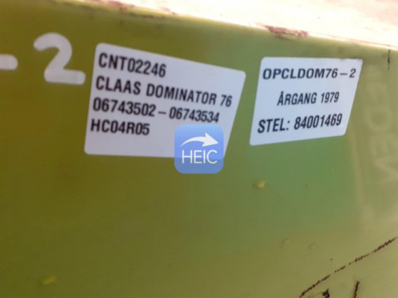 Schneidwerk typu CLAAS Dominator 76, Gebrauchtmaschine v Hemmet (Obrázek 9)