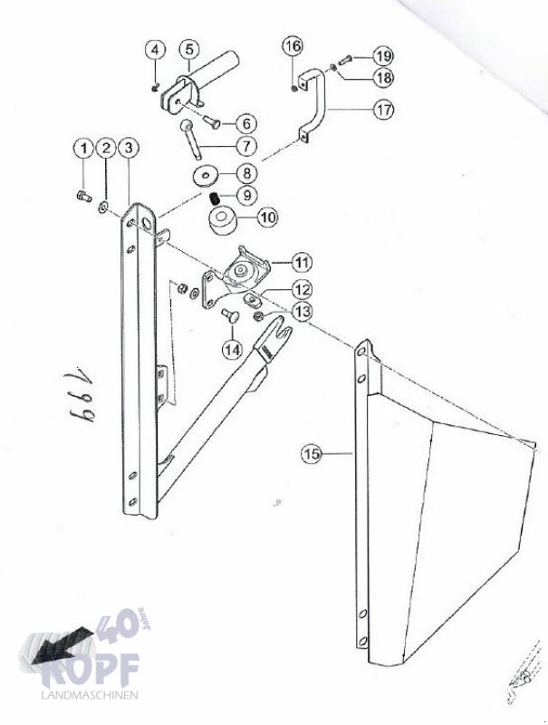 Schneidwerk des Typs CLAAS Halter für Rapstrenner  Schneidwerkstyp 500-1380, Gebrauchtmaschine in Schutterzell (Bild 1)