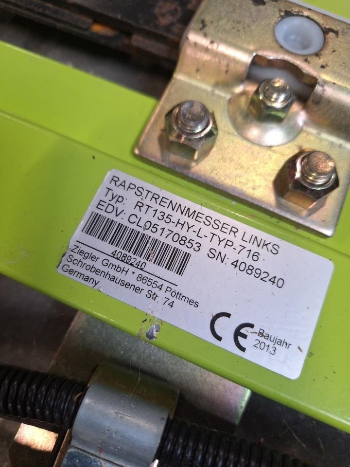 Schneidwerk des Typs CLAAS HYDR. SIDEKNIVE, Gebrauchtmaschine in Maribo (Bild 4)