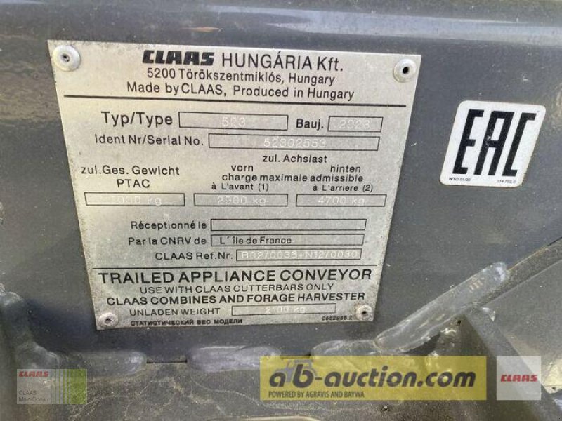 Schneidwerk типа CLAAS V 1080+TW, Gebrauchtmaschine в Wassertrüdingen (Фотография 14)