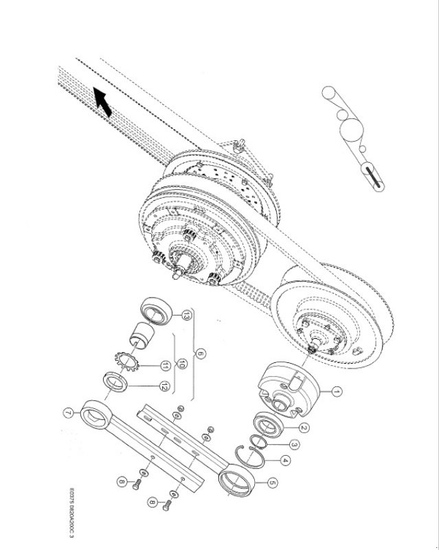 Schneidwerk tipa CLAAS Variator Vorsatzantrieb Schweidwerksantrieb, Gebrauchtmaschine u Schutterzell (Slika 1)