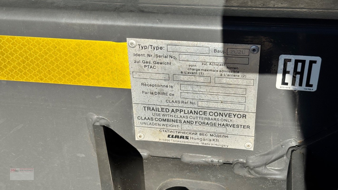 Schneidwerk des Typs CLAAS VARIO 1080 + Schneidwerkswagen, Gebrauchtmaschine in Neubrandenburg (Bild 21)