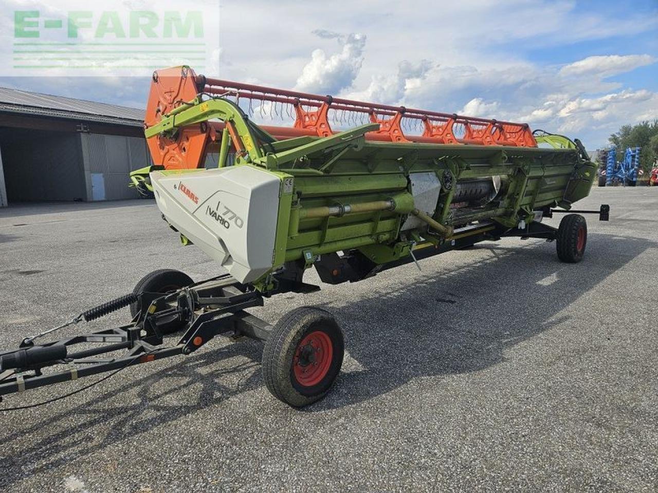 Schneidwerk des Typs CLAAS vario 770 + rapstrenner + transportwagen, Gebrauchtmaschine in ILZ (Bild 1)