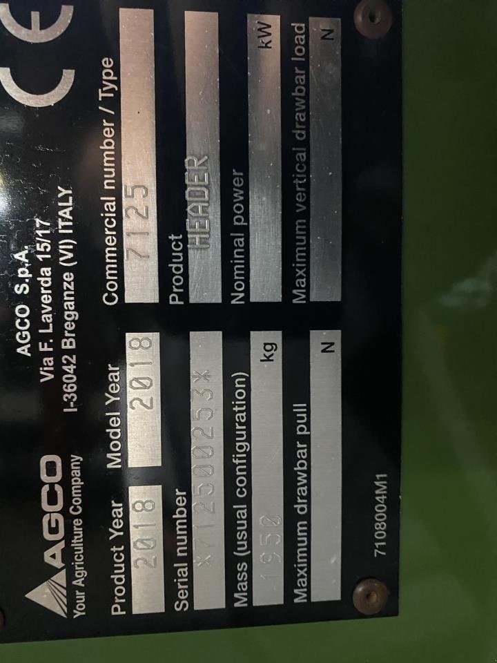 Schneidwerk des Typs Fendt 25" FF, Gebrauchtmaschine in Holstebro (Bild 4)