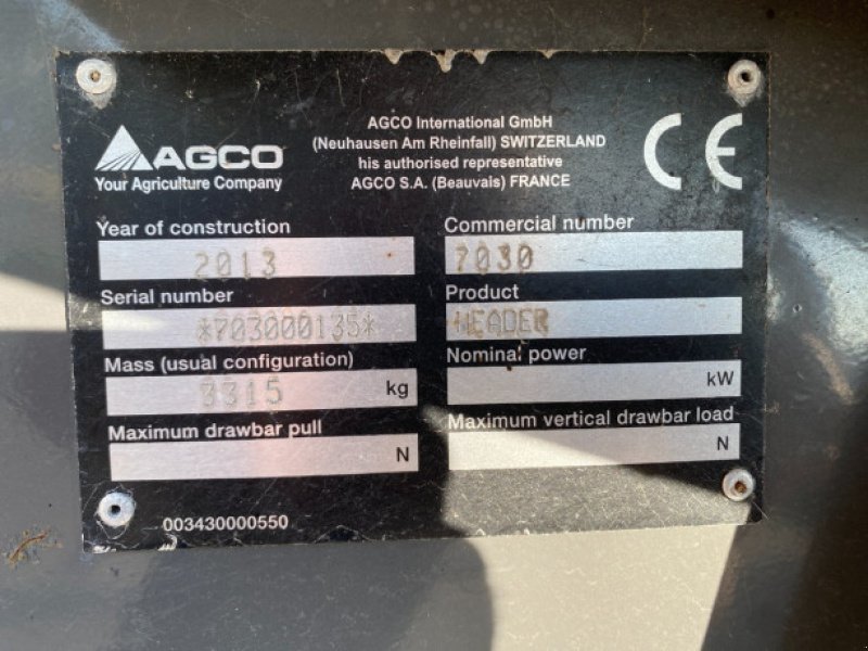 Schneidwerk typu Fendt 30" Powerflow, Gebrauchtmaschine v Hemmet (Obrázek 17)