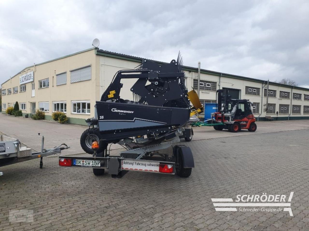Schneidwerk of the type Geringhoff 10,65M BANDSCHNEIDWERK TRUFLEX 35 +WAGEN, Gebrauchtmaschine in Langenweddingen (Picture 6)