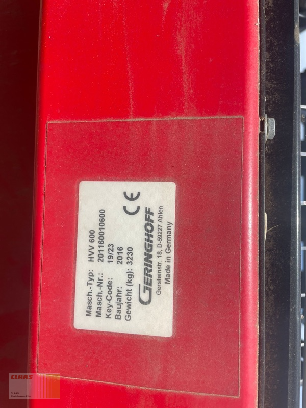 Schneidwerk a típus Geringhoff HVV600, Gebrauchtmaschine ekkor: Reinheim (Kép 2)