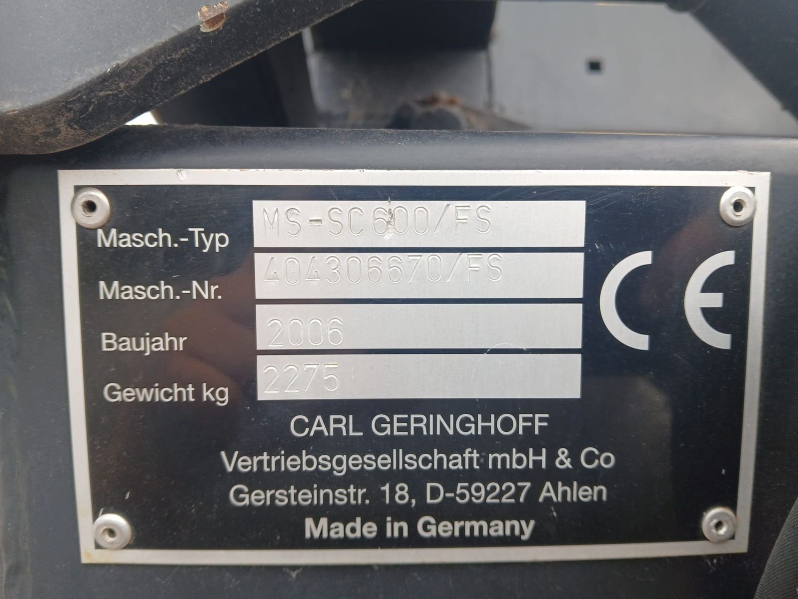 Schneidwerk типа Geringhoff MS-SC 600/FS, Gebrauchtmaschine в Obritzberg (Фотография 10)