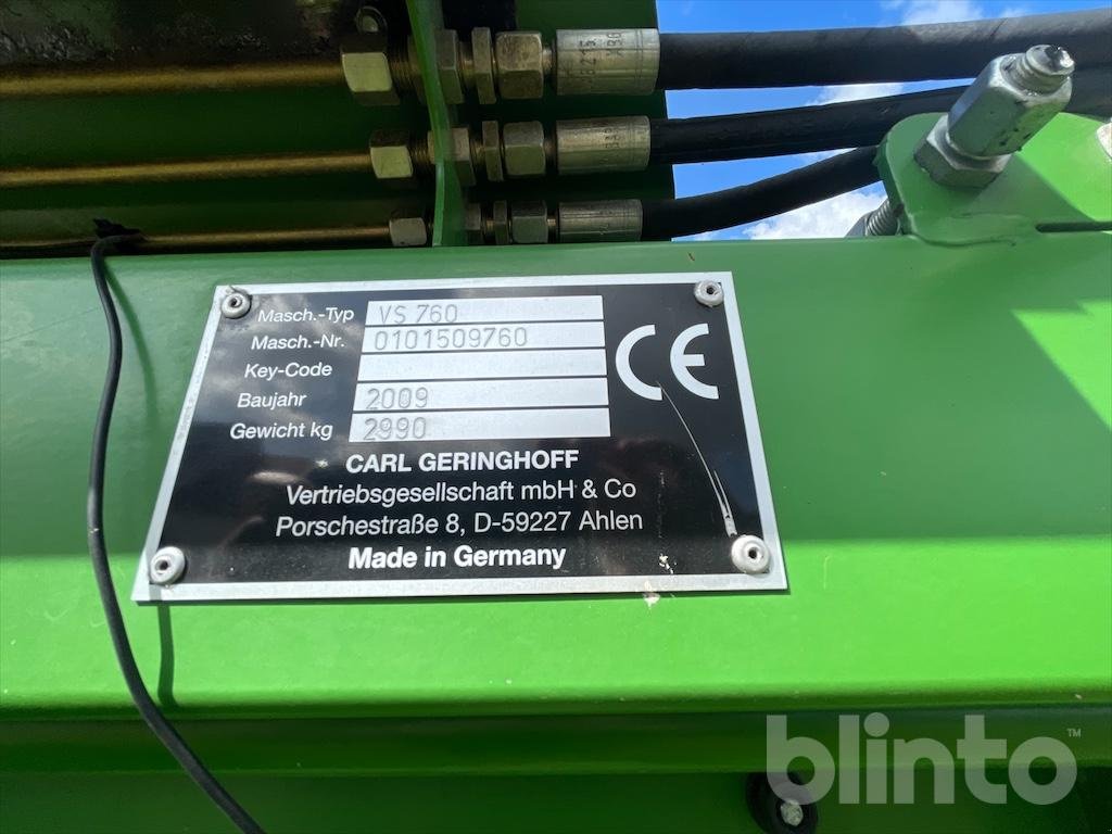 Schneidwerk типа Geringhoff VS760, Gebrauchtmaschine в Düsseldorf (Фотография 5)