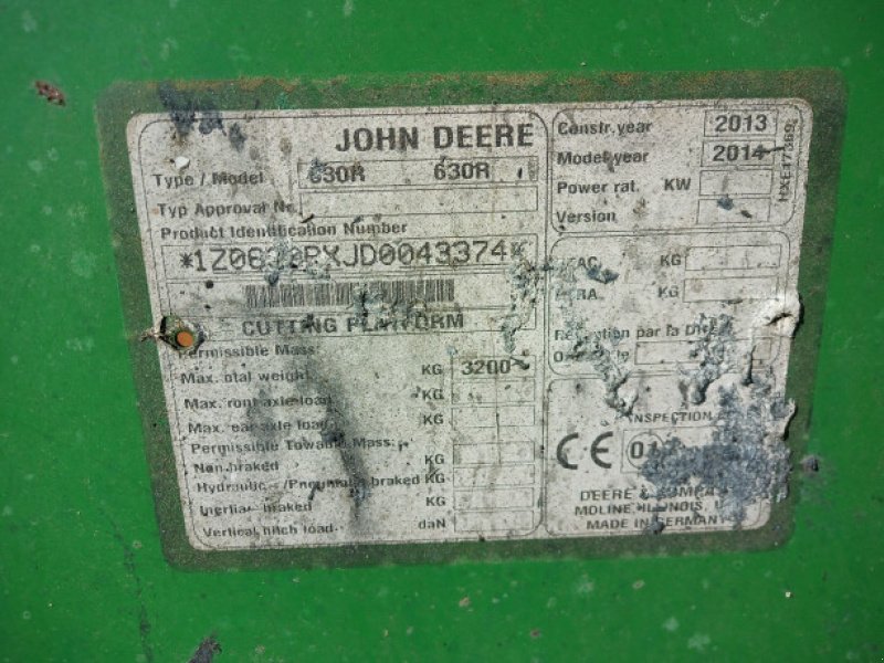 Schneidwerk des Typs John Deere 30", Gebrauchtmaschine in Hemmet (Bild 16)