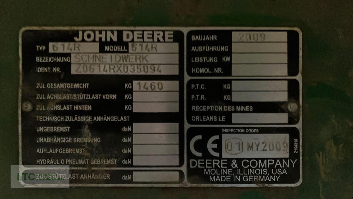 Schneidwerk tip John Deere 614R, Gebrauchtmaschine in Korneuburg (Poză 11)