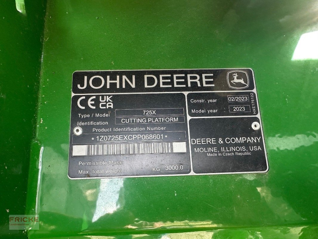 Schneidwerk of the type John Deere 725 X     7,50 mtr.   Demo, Gebrauchtmaschine in Bockel - Gyhum (Picture 9)