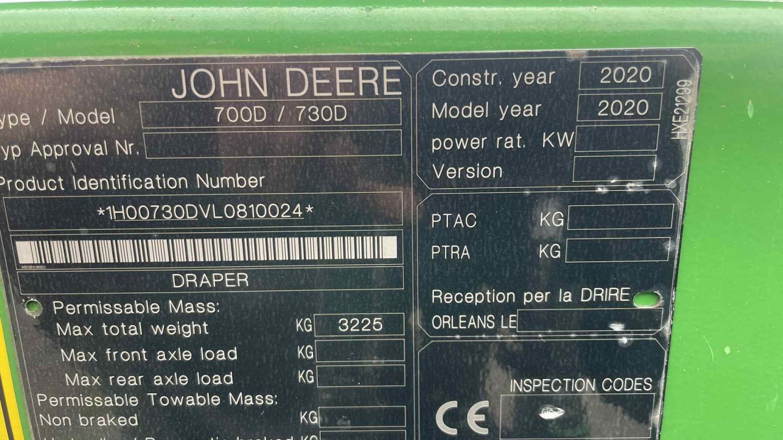 Schneidwerk du type John Deere 730D Draper Skærebord, Gebrauchtmaschine en Mariager (Photo 13)