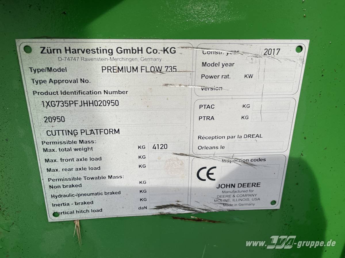 Schneidwerk des Typs John Deere 735 PremiumFlow, Gebrauchtmaschine in Sülzetal OT Altenweddingen (Bild 13)