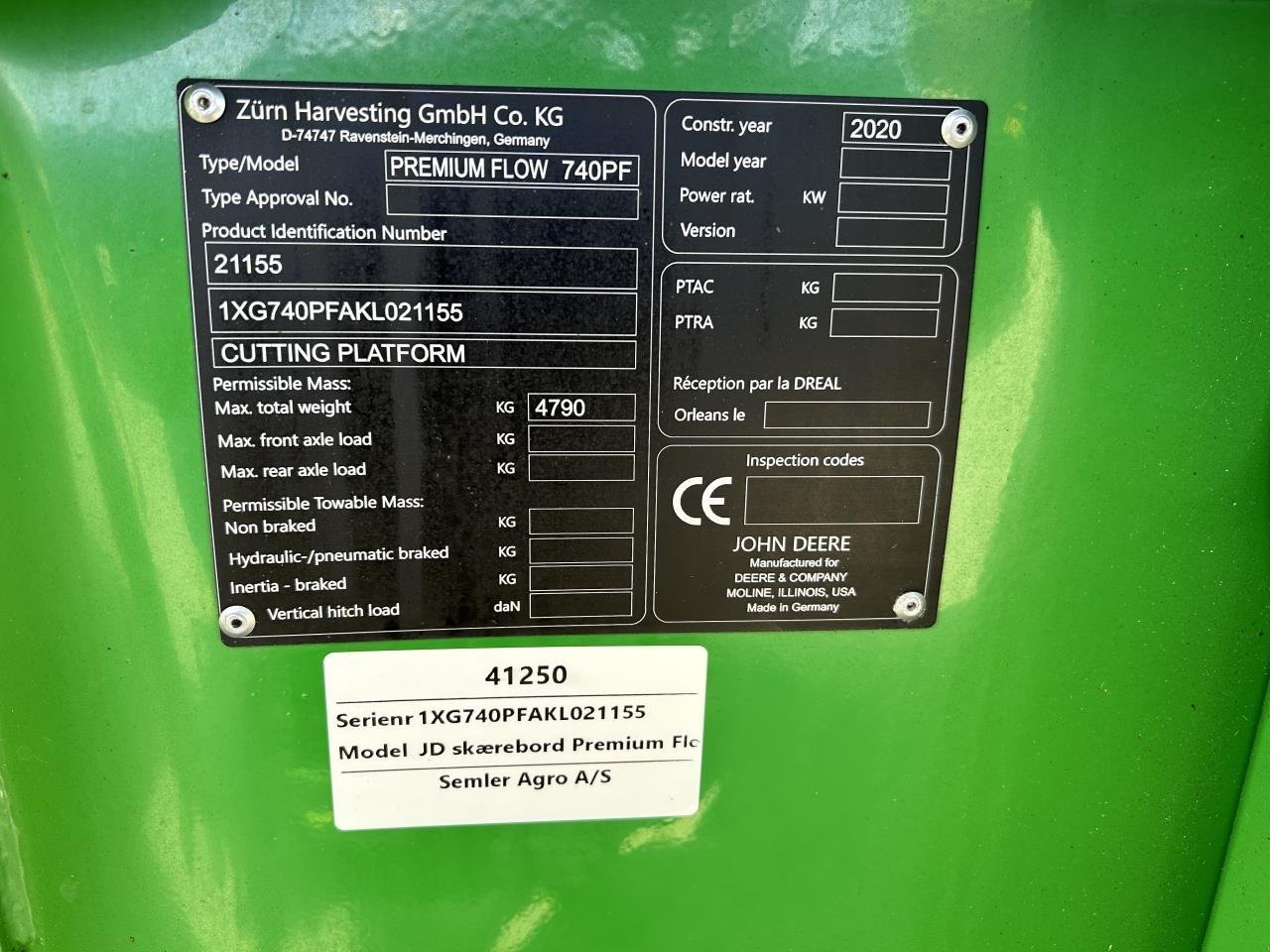 Schneidwerk typu John Deere 740PF, Gebrauchtmaschine v Bramming (Obrázek 15)