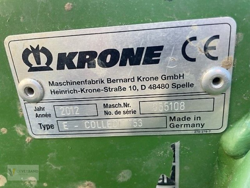 Schneidwerk типа Krone E-Collect 753, Gebrauchtmaschine в Colmar-Berg (Фотография 10)