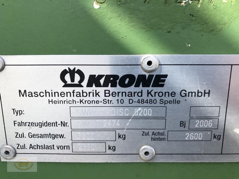 Schneidwerk des Typs Krone X- Disc 6200, Gebrauchtmaschine in Waldkappel (Bild 7)