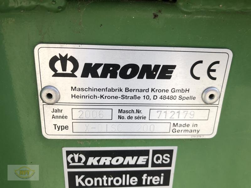 Schneidwerk des Typs Krone X- Disc 6200, Gebrauchtmaschine in Waldkappel (Bild 6)