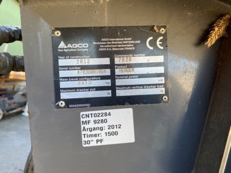 Schneidwerk tipa Massey Ferguson 30" Powerflow, Gebrauchtmaschine u Hemmet (Slika 9)