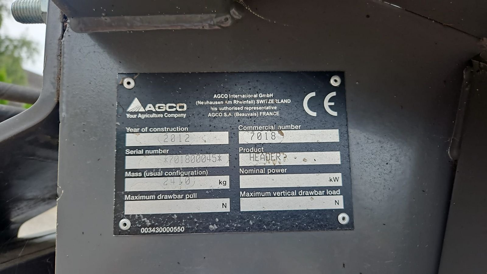 Schneidwerk typu Massey Ferguson Fendt 550, Gebrauchtmaschine v Burgkirchen (Obrázek 4)