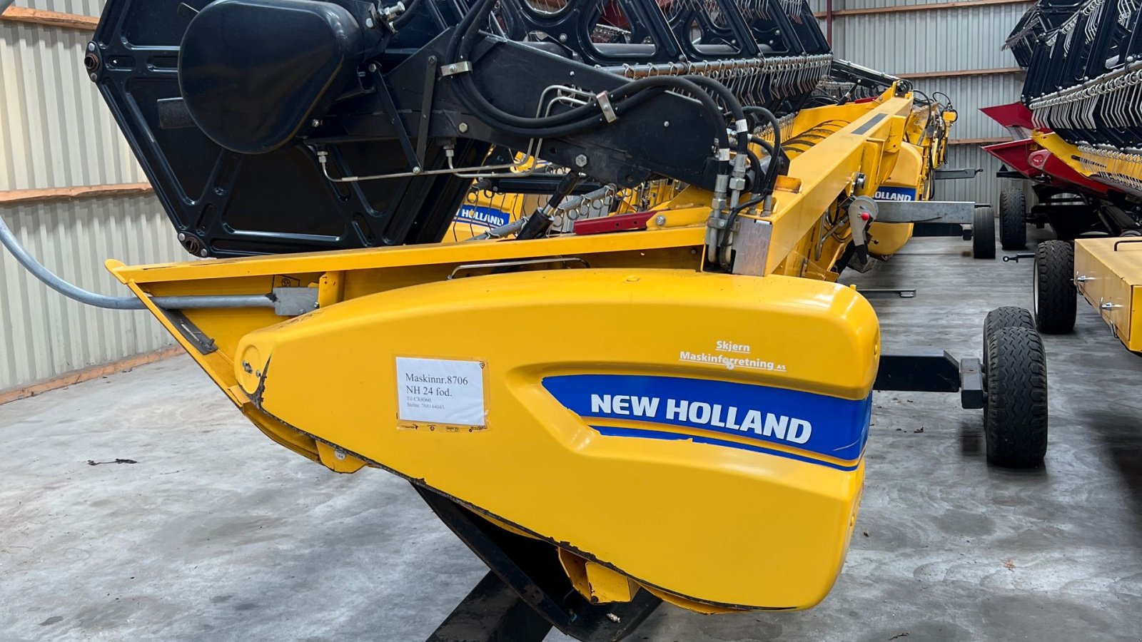 Schneidwerk typu New Holland 24 fod skærebord Std skærebord årg. 2018 med vogn, Gebrauchtmaschine v Vejle (Obrázek 1)